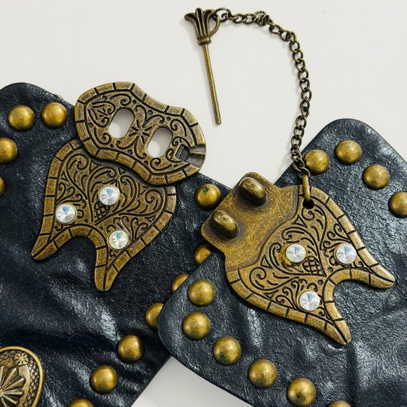 Y2k Boho Western Style Embellished Waist Corset Statement Belt - Picture 5 of 5